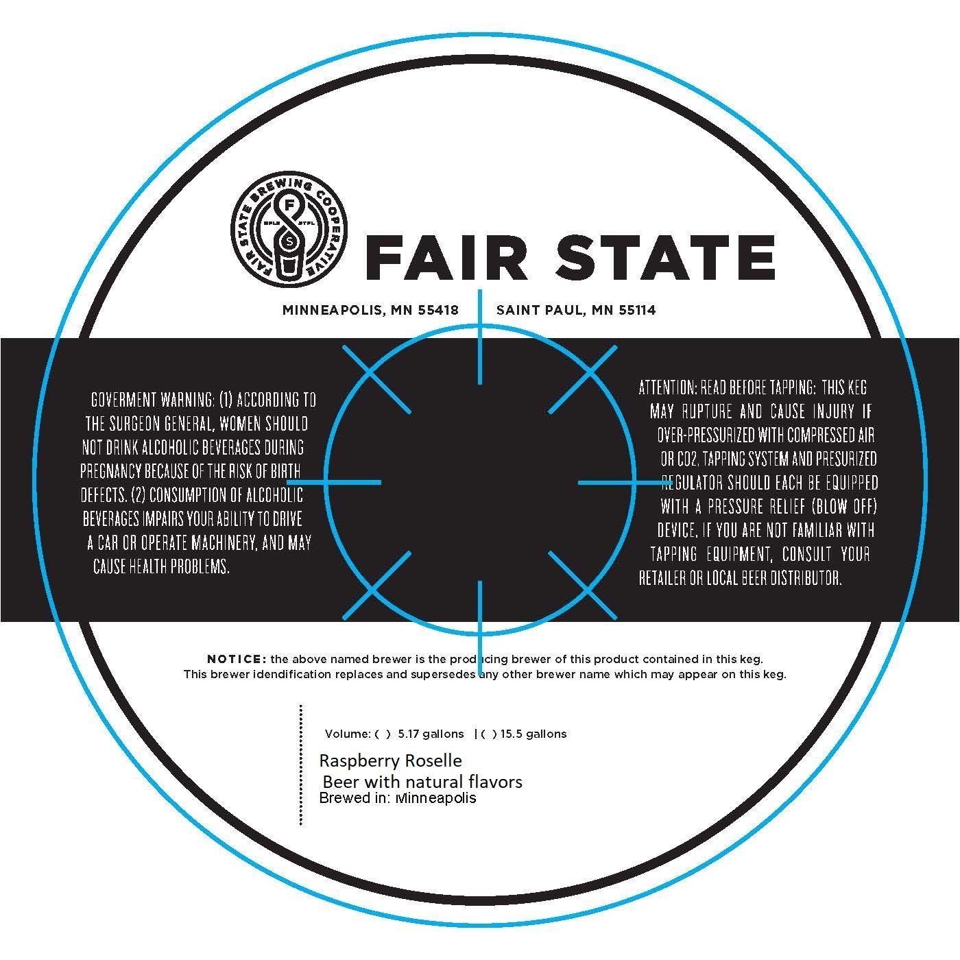 Raspberry Roselle — full label as filed with TTB