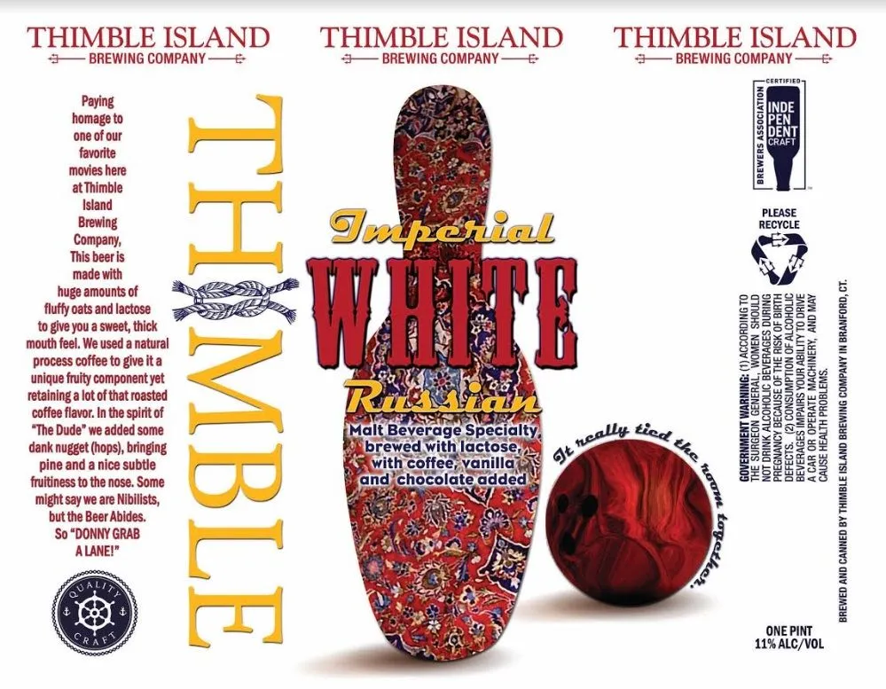 Imperial White Russian label