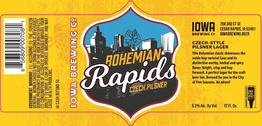Bohemian Rapids label art — BOHEMIAN RAPIDS