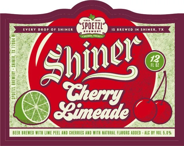 Shiner Cherry Limeade label art — SHINER