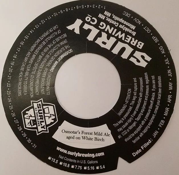 Osmotar's Forest Mild Ale label