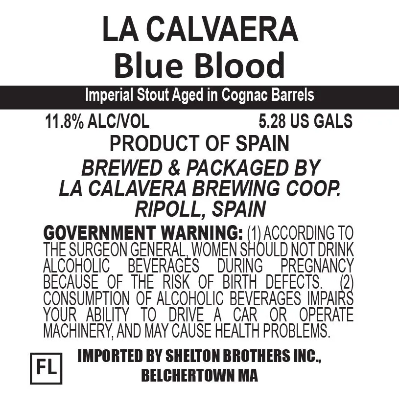 Blue Blood label