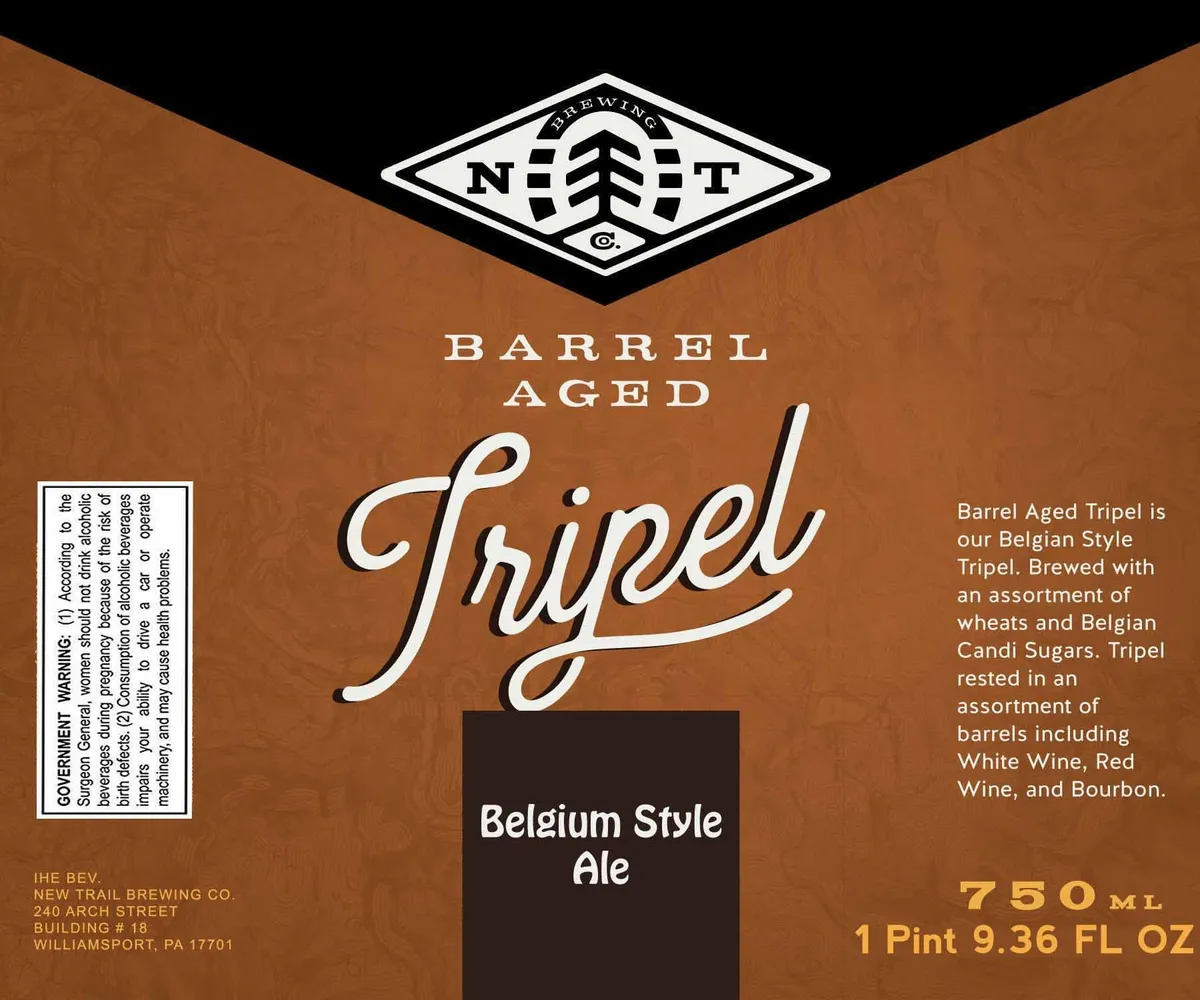 Barrel Aged Tripel label