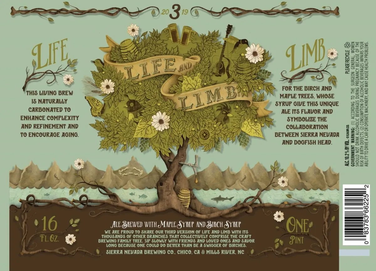 Life and Limb label art — SIERRA NEVADA