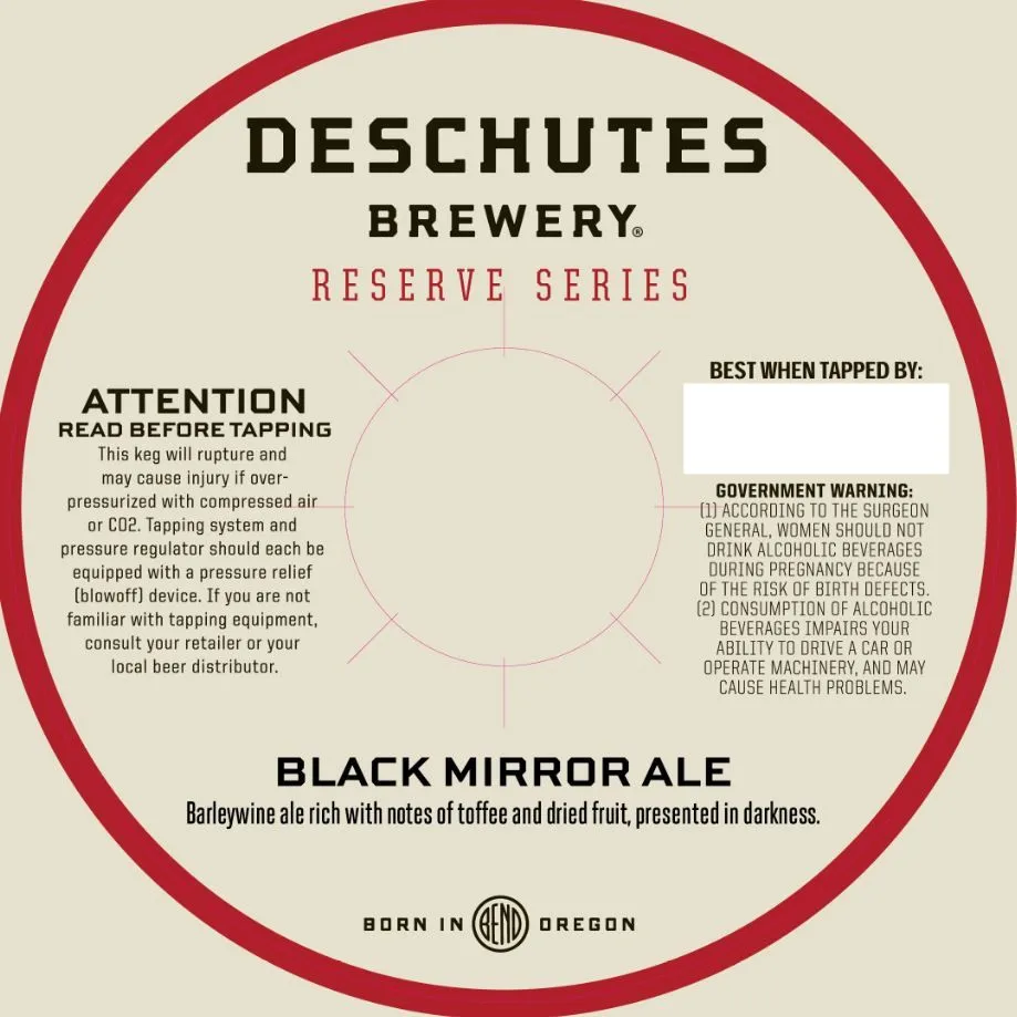 Black Mirror Ale label