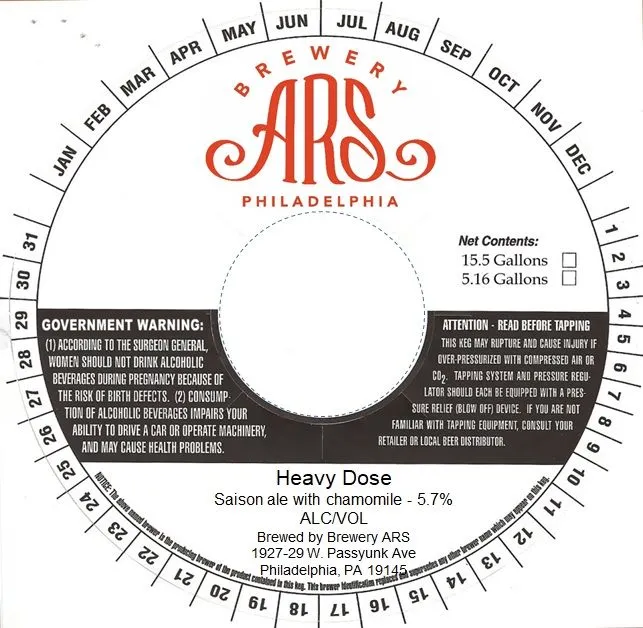 Heavy Dose label