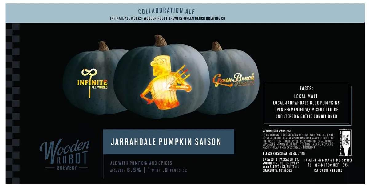 Jarrahdale Pumpkin Saison Ale with Pumpkin and Spices label
