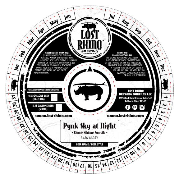 Pynk Sky at Night — full label as filed with TTB