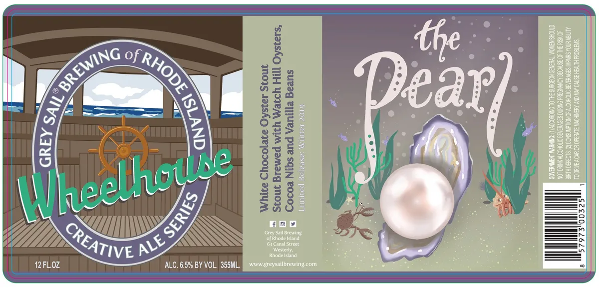 The Pearl label art — WHEELHOUSE CREATIVE ALE SERIES