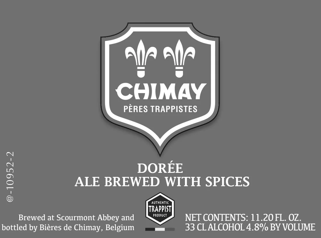 Chimay Dorée label