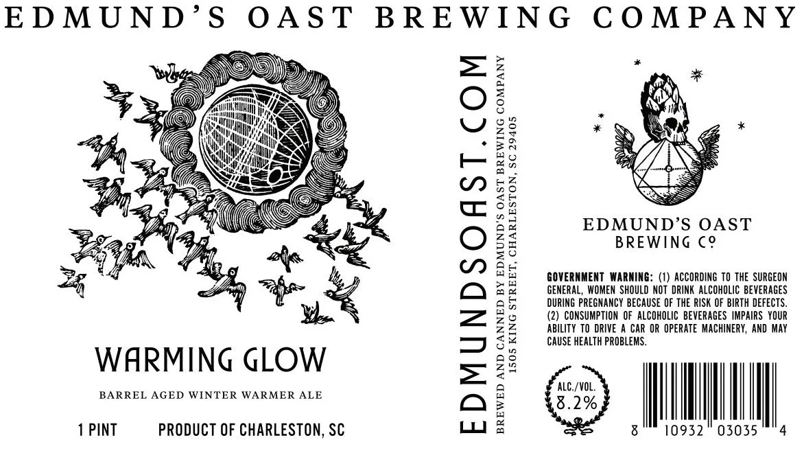 Warming Glow label