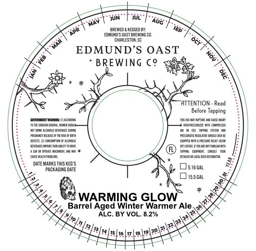 Warning Glow label