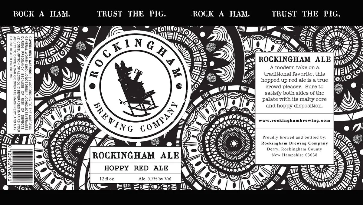 Rockingham Ale label