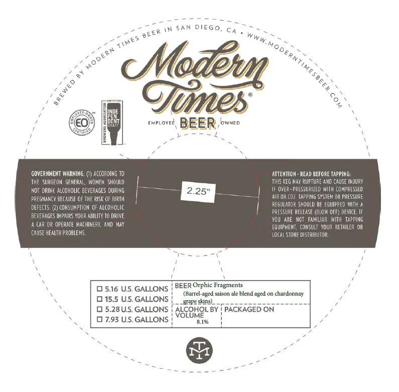 Orphic Fragments label