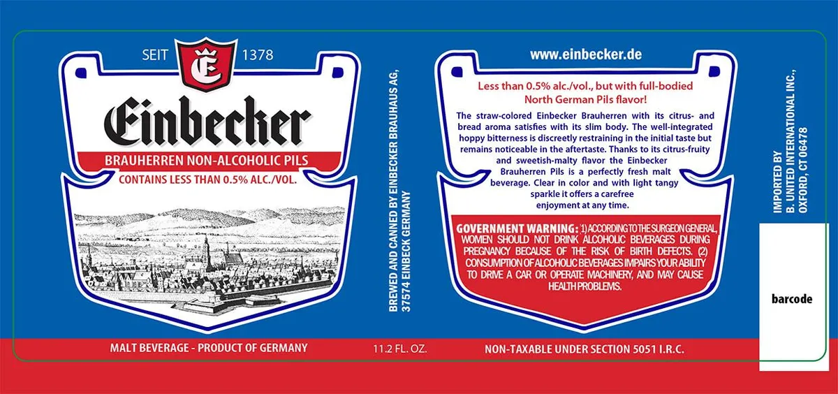 Brauherren Non-Alcoholic Pils label