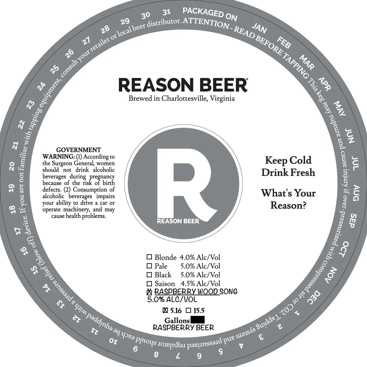 Raspberry Wood Song label