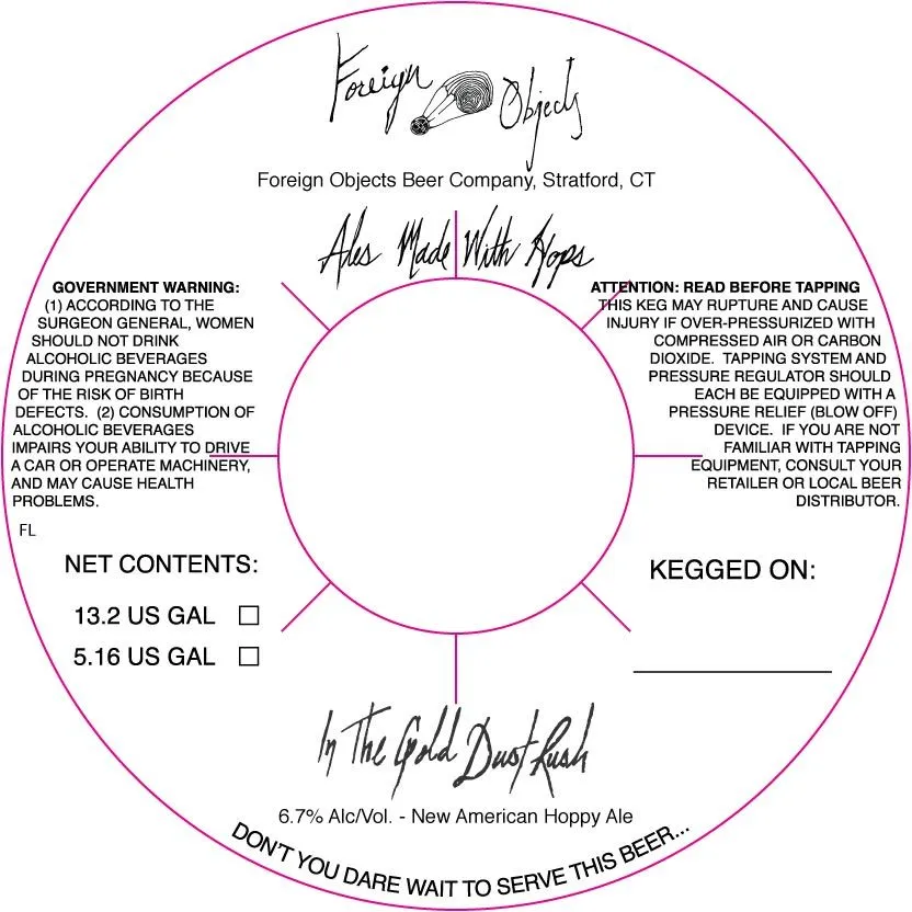 In The Gold Dust Rush label