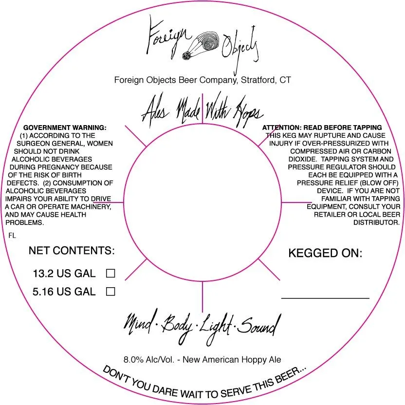 Mind Body Light Sound label
