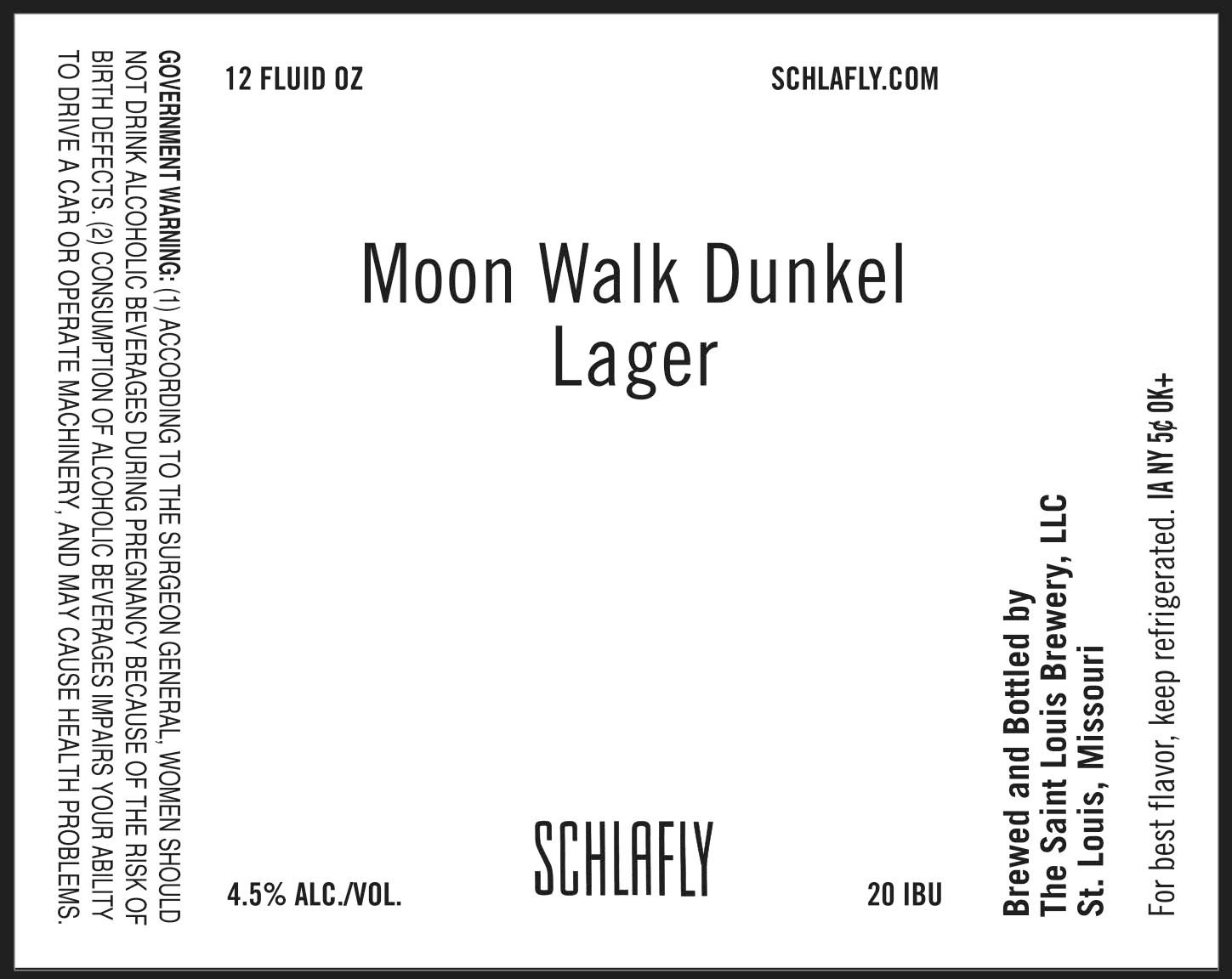 Moon Walk Dunkel — full label as filed with TTB