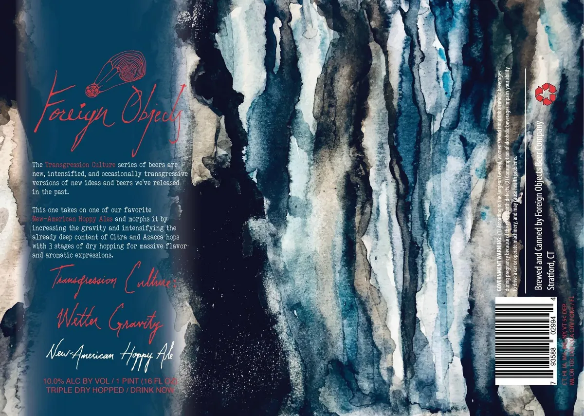 Transgression Culture: Wetter Gravity label art — FOREIGN OBJECTS
