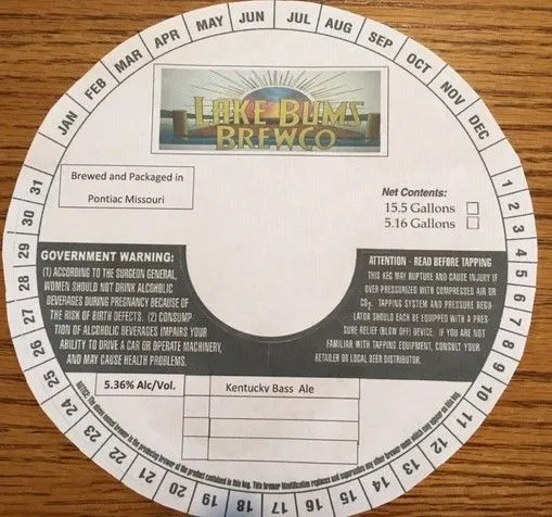Kentucky Bass Ale label