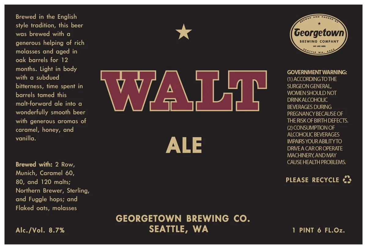 Walt Ale label