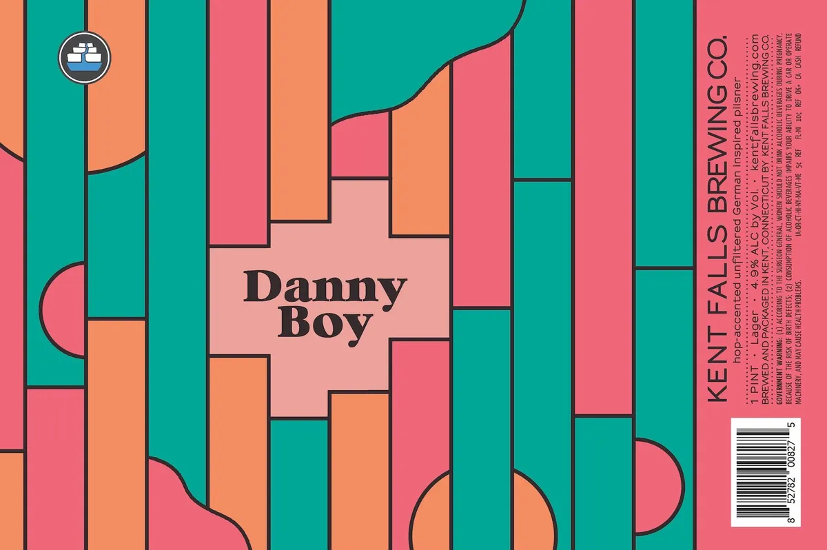Danny Boy label art — KENT FALLS BREWING COMPANY