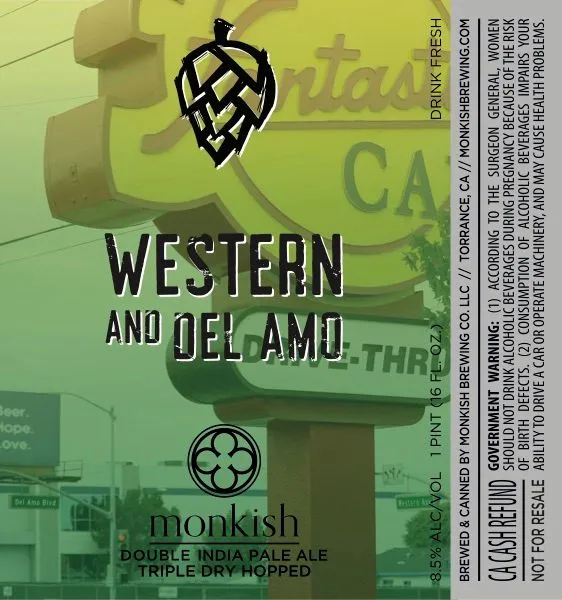 Western and Del Amo label