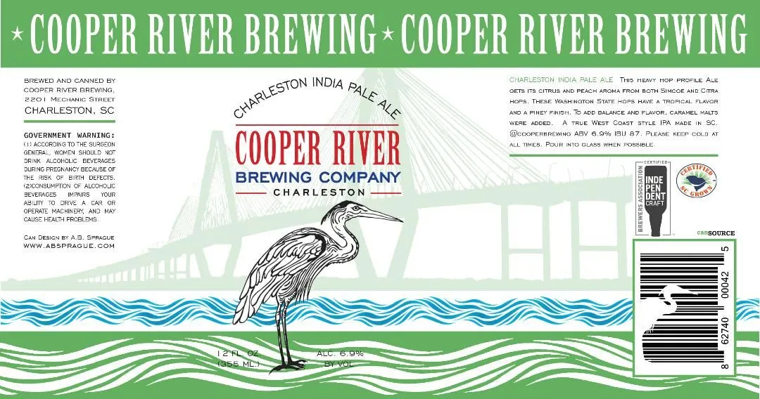 Charleston India Pale Ale label
