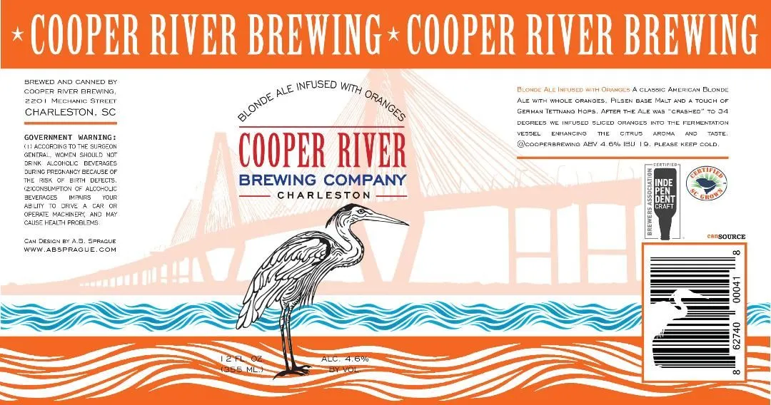 Blonde Ale Infused With Oranges label