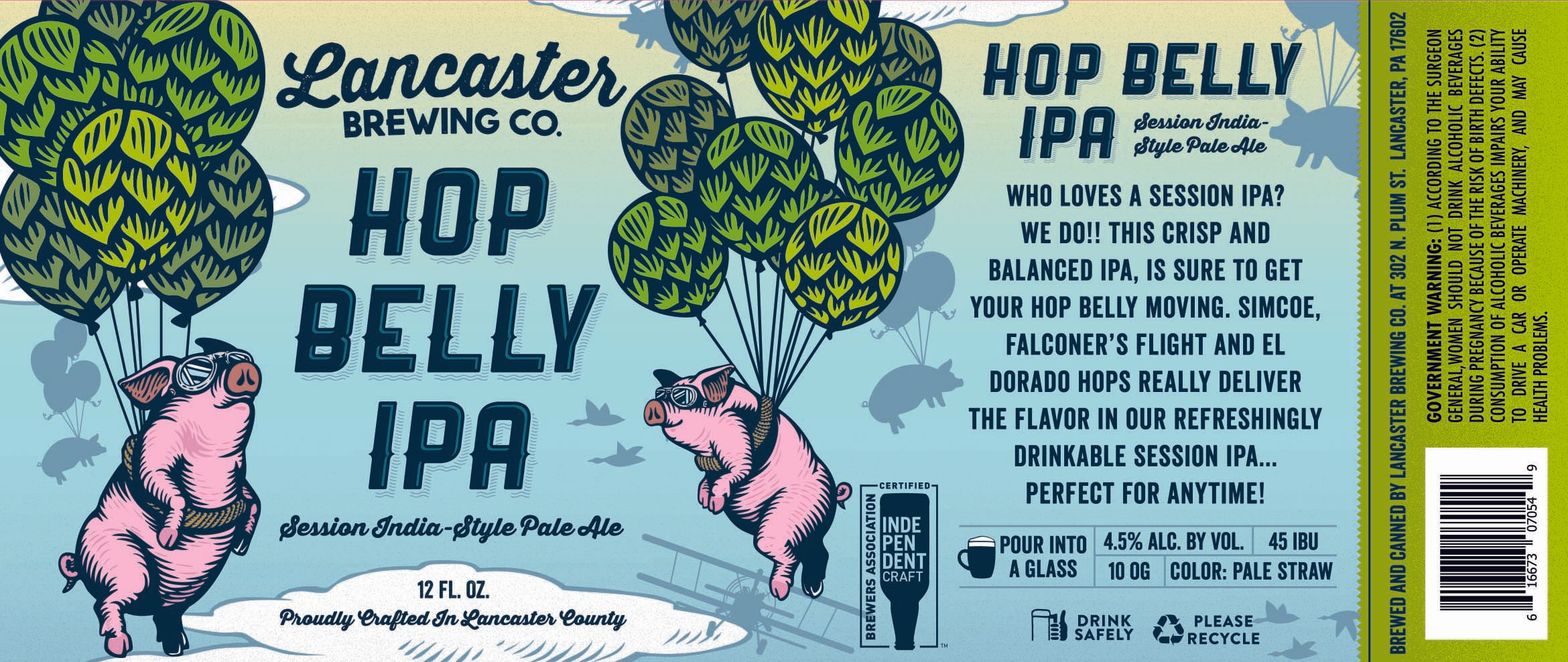 Hop Belly IPA — full label as filed with TTB
