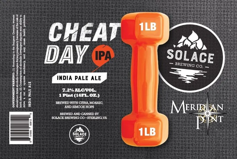 Cheat Day IPA label