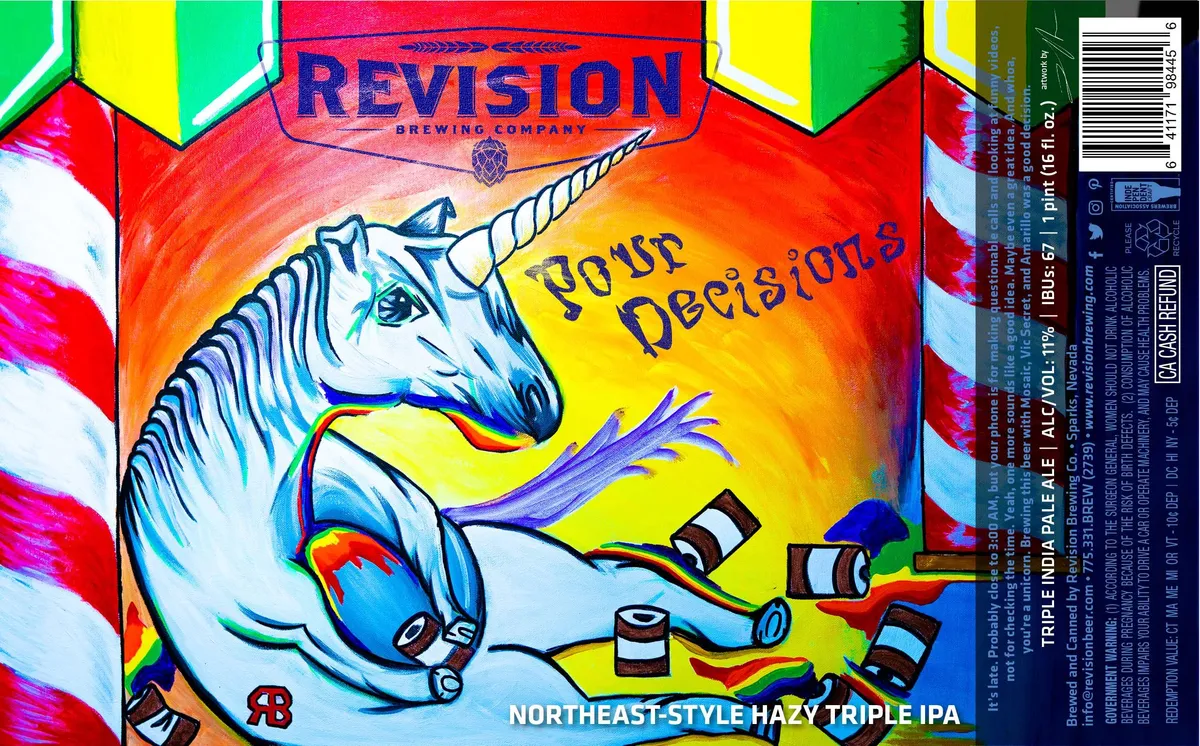 Pour Decisions label art — POUR DECISIONS