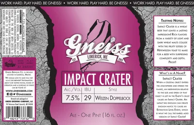 Impact Crater label