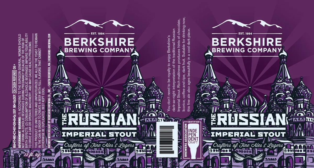 The Russian Imperial Stout label