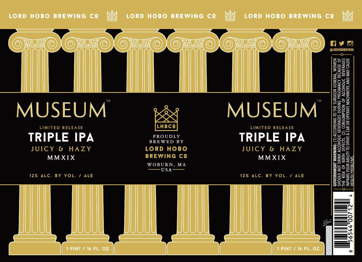 Museum Triple IPA — full label as filed with TTB