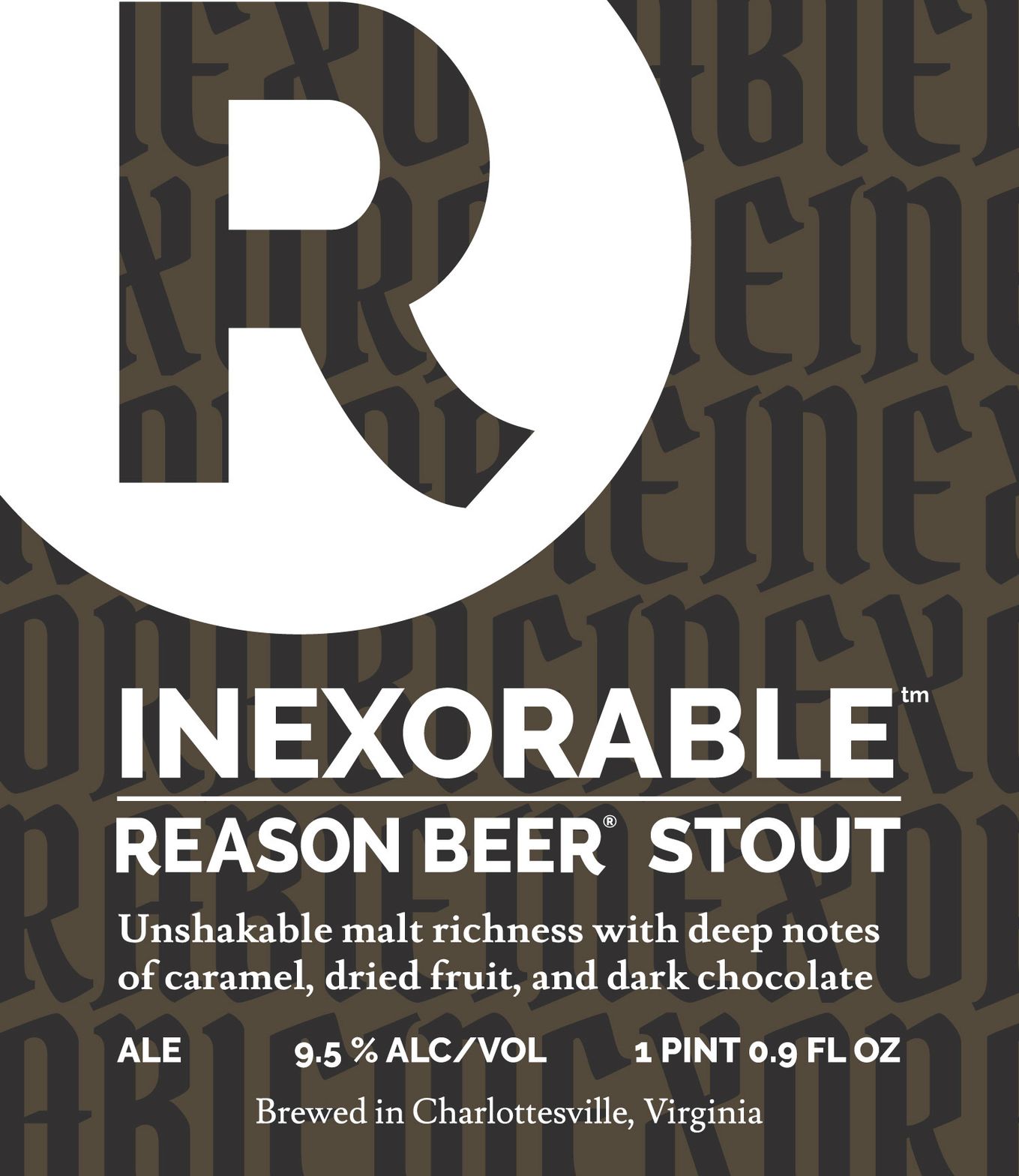 Inexorable — full label as filed with TTB