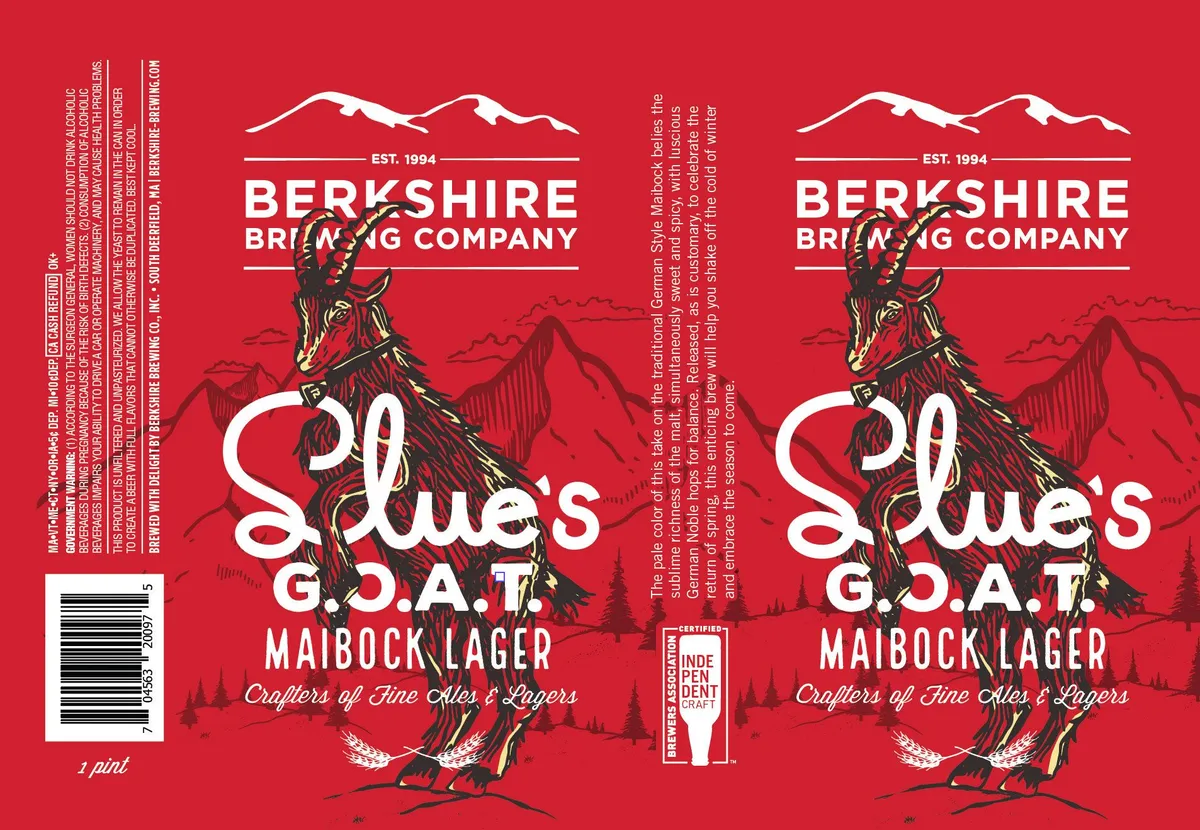 Slue's G.O.A.T. Maibock Lager label
