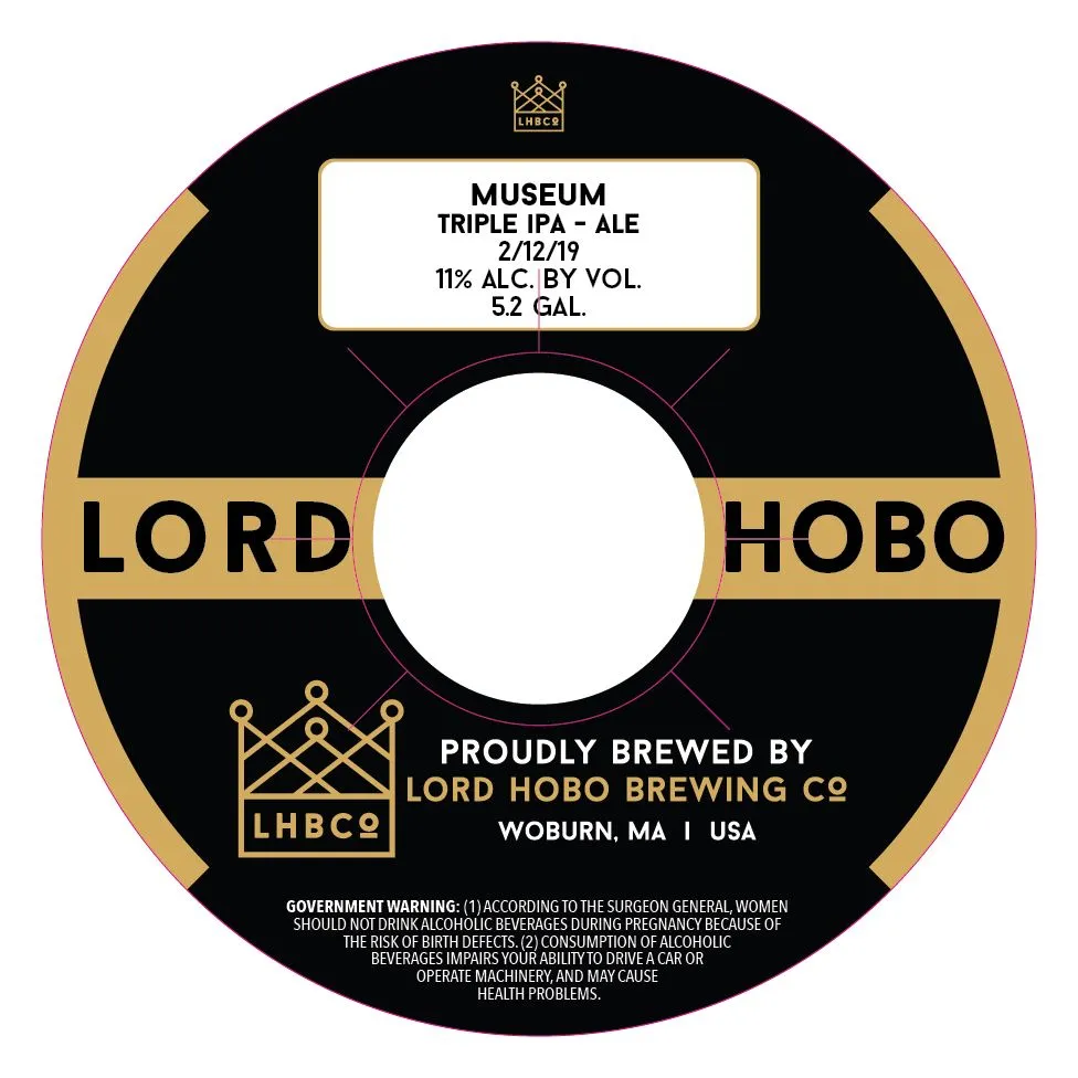 Museum Triple IPA label art — LORD HOBO BREWING CO.