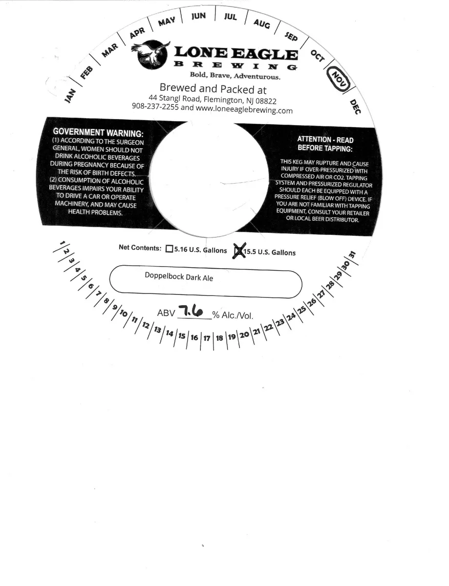 Doppelbock label