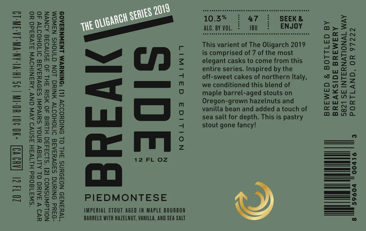Piedmontese label