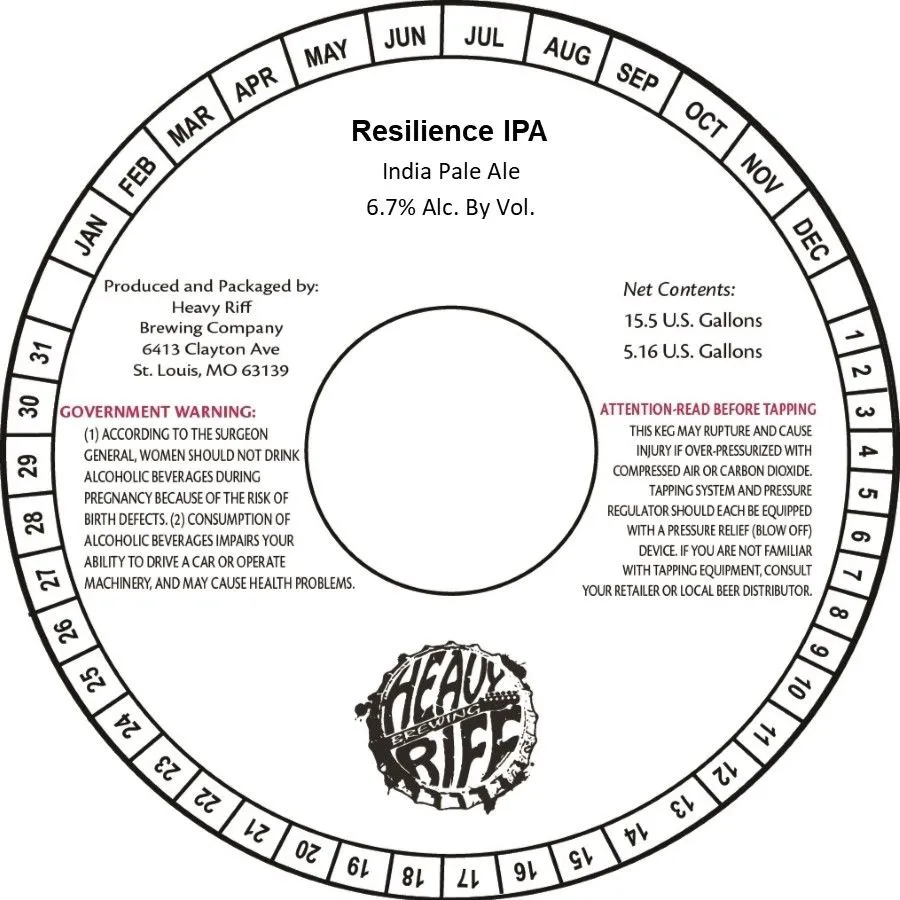 Resilience IPA label