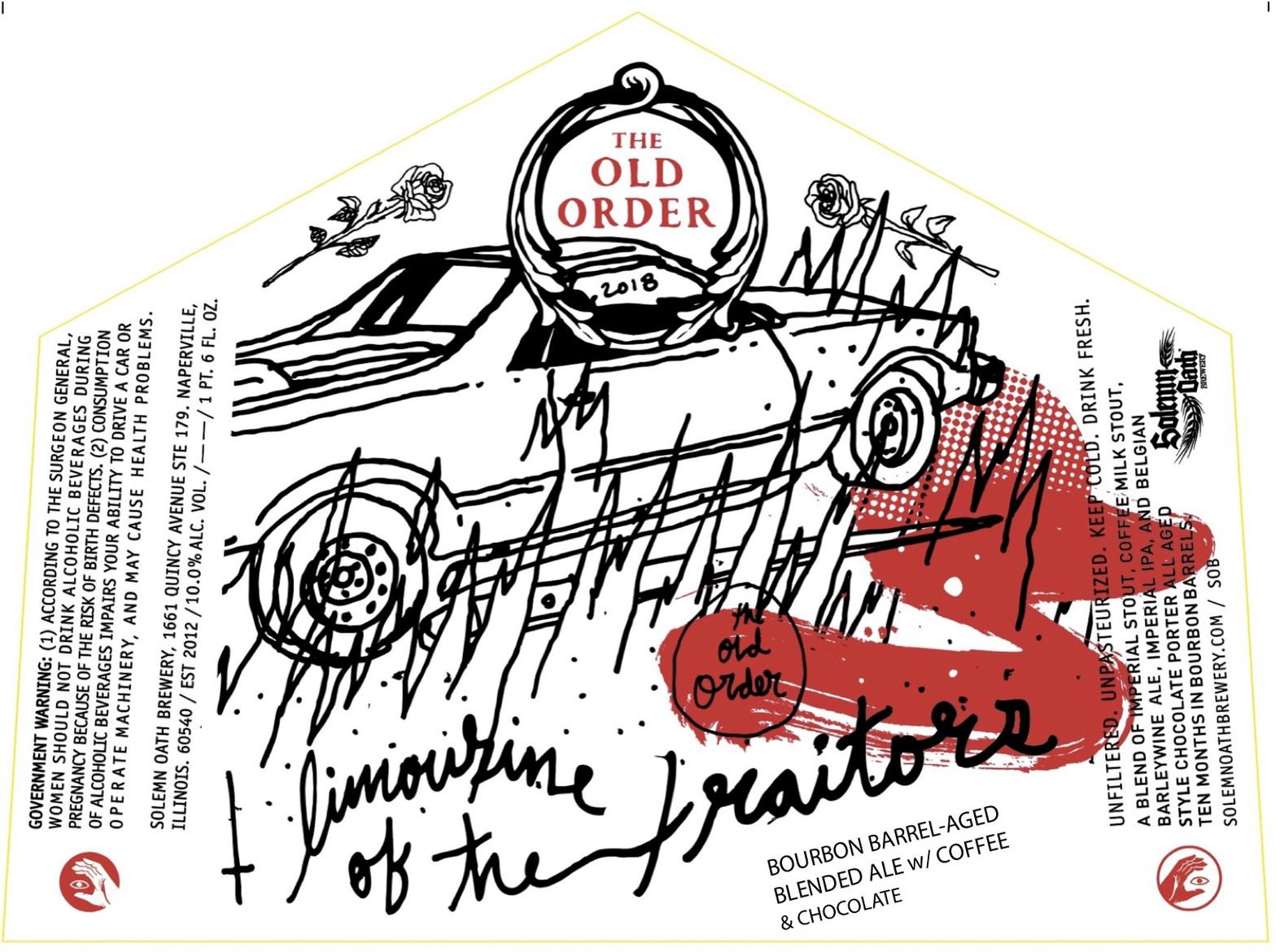 Limousine of the Traitors — full label as filed with TTB
