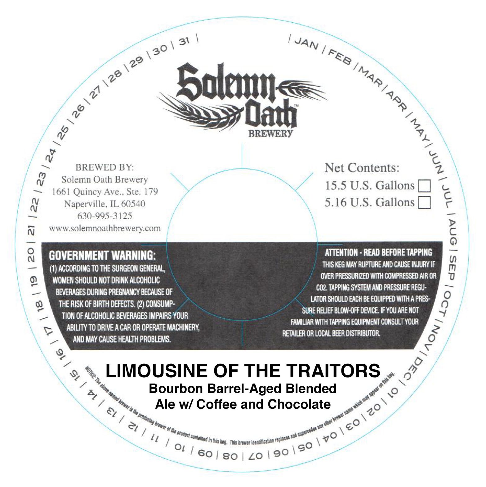Limousine of the Traitors — full label as filed with TTB