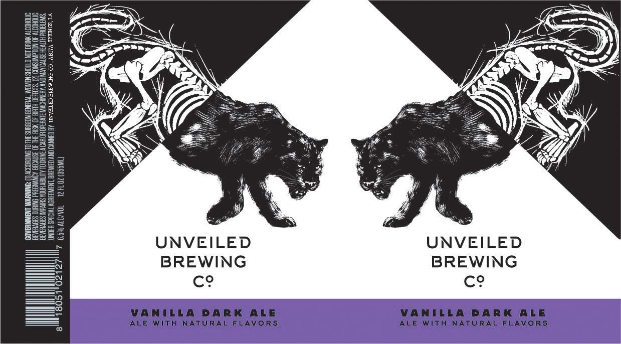 Vanilla Dark Ale — full label as filed with TTB