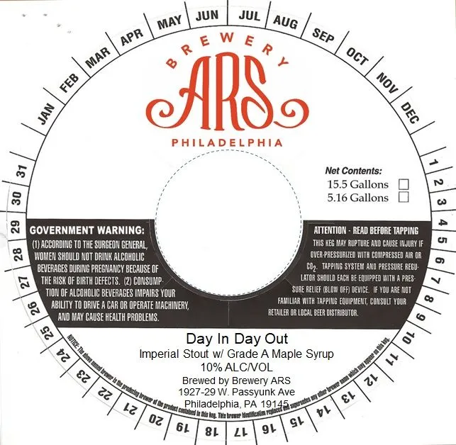Day In Day Out label