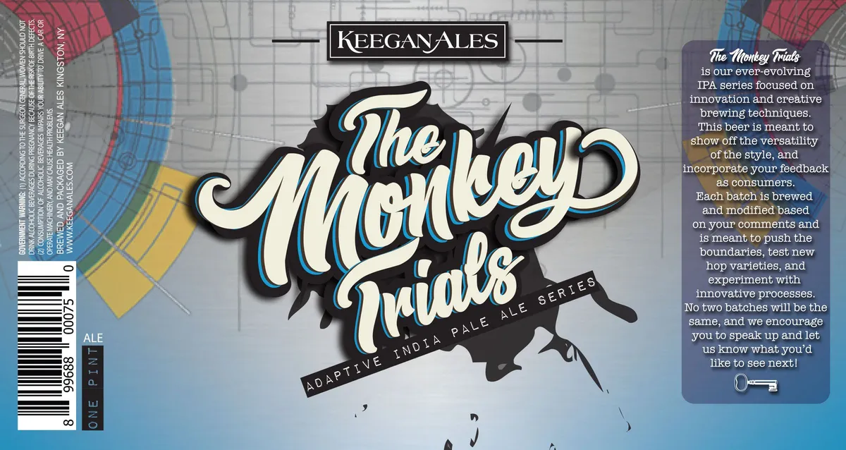 The Monkey Trials label art — MONKEY TRIALS