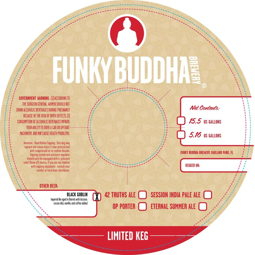 Black Goblin label art — FUNKY BUDDHA BREWERY