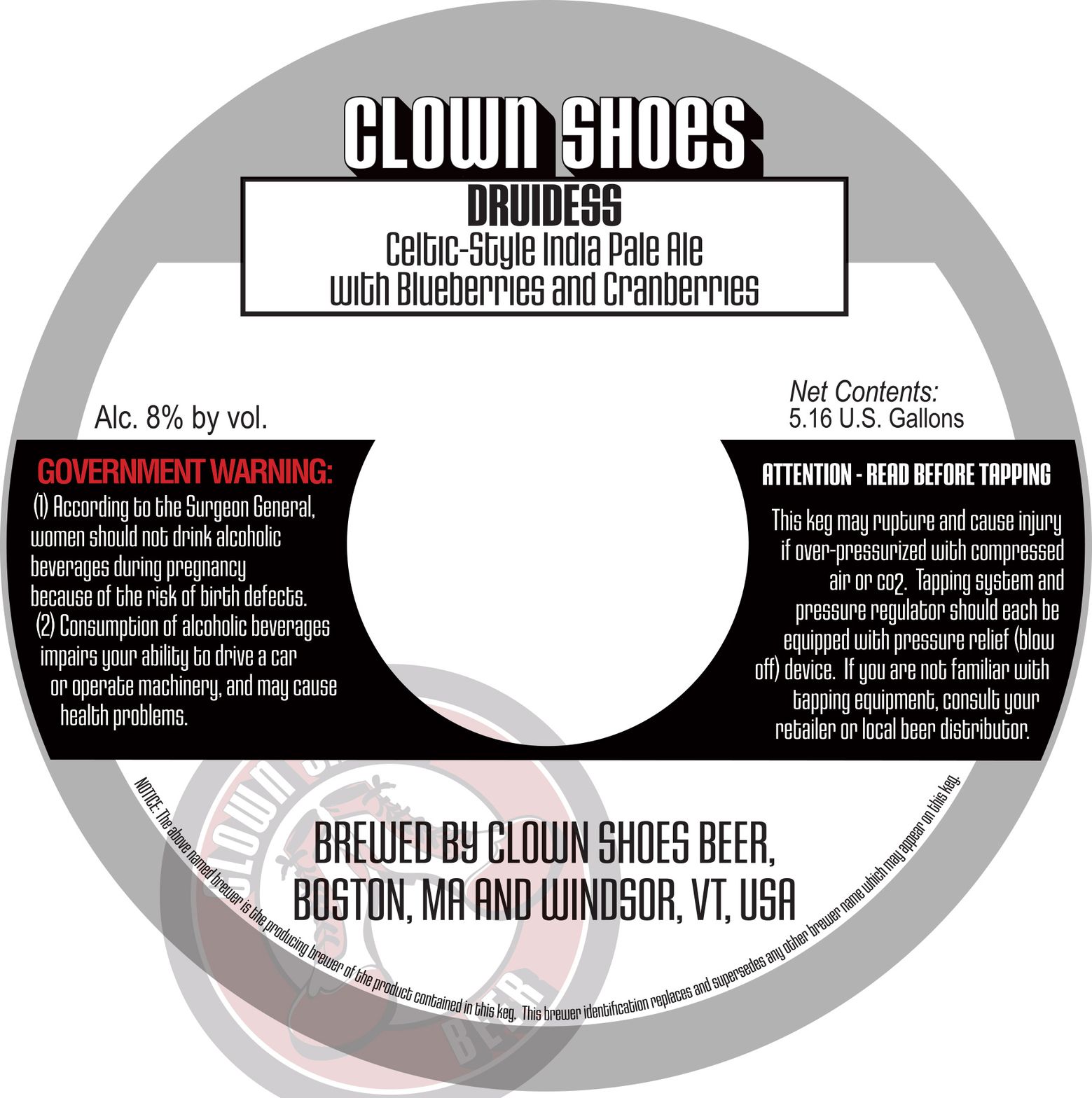 Druidess — full label as filed with TTB