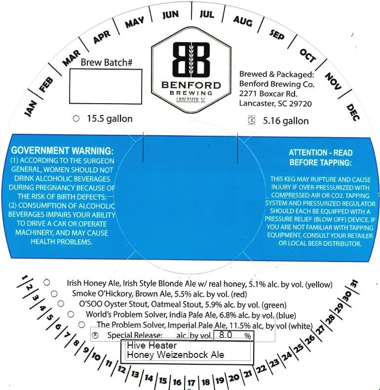 Honey Weizenbock label